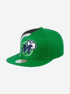 Бейсболка с прямым козырьком MITCHELL NESS HHSS2992-DMAYYPPPGREN Dallas mavericks NBA (зеленый), Зеленый Mitchell&Ness