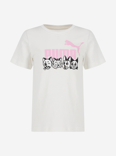 Футболка для девочек PUMA Ess+ Mates, Белый