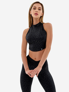 Спортивный топ бра Bona Fide Top Slim "Black Panthera", Черный