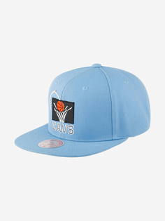 Бейсболка с прямым козырьком MITCHELL NESS HHSS5133-CCAYYPPPLTBL Cleveland Cavaliers NBA (голубой), Голубой Mitchell&Ness