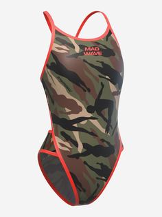 Женский купальник спортивный антихлор Mad Wave Daria PBT C2, Зеленый