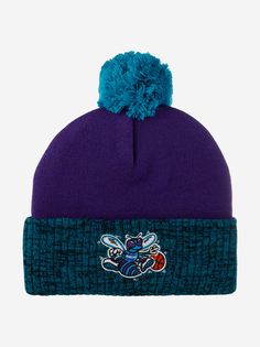 Шапка с помпоном MITCHELL NESS HPCK1052-CHOYYPPP Charlotte Hornets NBA (фиолетовый), Фиолетовый Mitchell&Ness