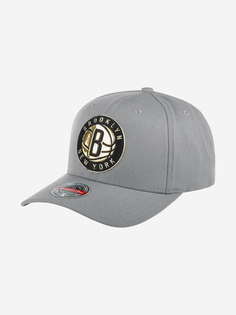 Бейсболка MITCHELL NESS 6HSSJS19235-BNEGREY Brooklyn Nets NBA (серый), Серый Mitchell&Ness