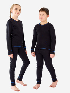Комплект термобелья для мальчиков Wool&Cotton, Черный
