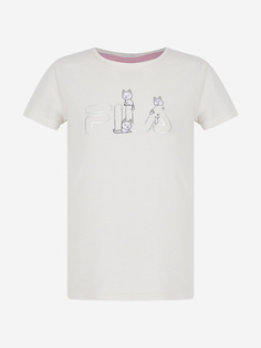 Футболка для девочек FILA, Бежевый
