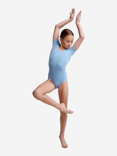 Купальник гимнастический Belkina без юбки для танцев и тренировок, Голубой