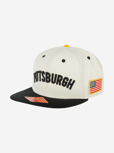 Бейсболка с прямым козырьком AMERICAN NEEDLE 42932A-PPN Pittsburgh Penguins United NHL (белый), Белый