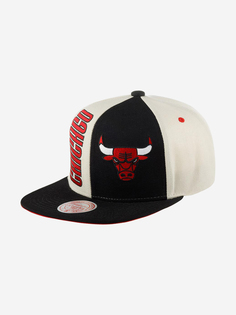 Бейсболка с прямым козырьком MITCHELL NESS HHSS5290-CBUYYPPPOWBK Chicago Bulls NBA (черный), Черный Mitchell&Ness