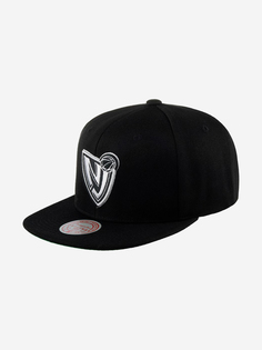 Бейсболка с прямым козырьком MITCHELL NESS 6HSSJS19079-NJNBKWH New Jersey Nets NBA (черный), Черный Mitchell&Ness