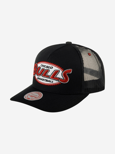 Бейсболка с сеточкой MITCHELL NESS HHSS5765-CBUYYPPPBLCK Chicago Bulls NBA (черный), Черный Mitchell&Ness
