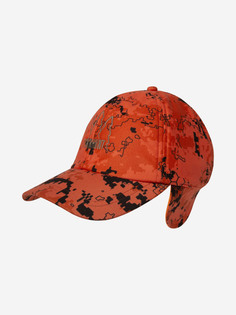 Бейсболка FINNHUNT Signal Camo c ушами, Оранжевый