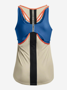 Майка женская Under Armour UA 2 In 1 Knockout Tank Sp, Бежевый