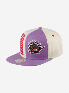 Бейсболка с прямым козырьком MITCHELL NESS HHSS5154-TRAYYPPPOFWH Toronto Raptors NBA (фиолетовый), Фиолетовый Mitchell&Ness
