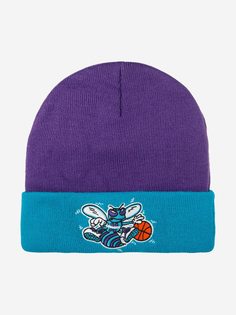 Шапка с отворотом MITCHELL NESS MN-NBA-EU174-CHAHOR-PUR Charlotte Hornets NBA (фиолетовый), Фиолетовый Mitchell&Ness
