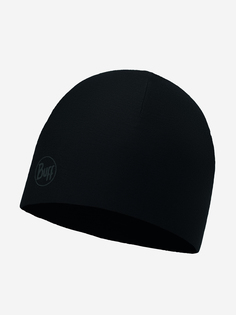 Шапка Buff Microfiber & Polar Hat Solid Black, Черный