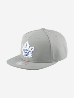 Бейсболка с прямым козырьком MITCHELL NESS 6HSSDX22015-TMLGREY Toronto Maple Leafs NHL (серый), Серый Mitchell&Ness
