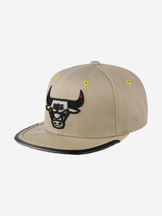 Бейсболка с прямым козырьком MITCHELL NESS 6HSSMM19505-CBUKHAK Chicago Bulls NBA (коричневый), Коричневый Mitchell&Ness