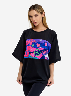 Футболка женская Bona Fide OVERSIZE T-shirt "Girl Power", Черный