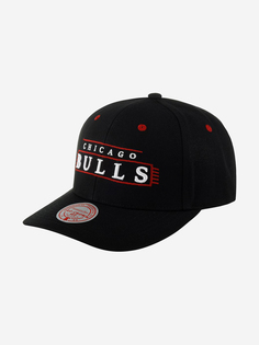 Бейсболка MITCHELL NESS HHSS5351-CBUYYPPPBLCK Chicago Bulls NBA (черный), Черный Mitchell&Ness