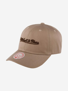 Бейсболка MITCHELL NESS HLUX5181-MNNYYPPPBROW Mitchell Ness BRANDED (коричневый), Коричневый Mitchell&Ness