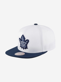 Бейсболка с прямым козырьком MITCHELL NESS HHSS5367-TMLYYPPPWHBL Toronto Maple Leafs NHL (белый), Белый Mitchell&Ness