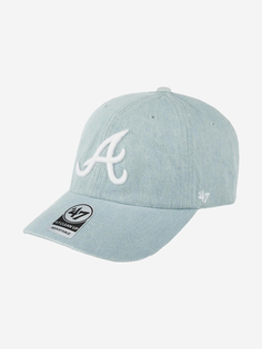 Бейсболка 47 BRAND B-MDOWD01DDS-LC Atlanta Braves MLB (голубой), Голубой