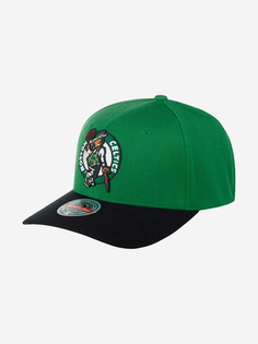 Бейсболка MITCHELL NESS HHSS3265-BCEYYPPPGNBK Boston Celtics NBA (зеленый), Зеленый Mitchell&Ness