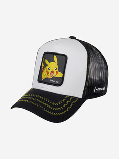 Бейсболка с сеточкой CAPSLAB CL/PKM2/1/PIK5 Pokemon Pikachu (белый), Белый Capslab®