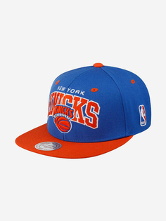 Бейсболка с прямым козырьком MITCHELL NESS NEW YORK KNICKS NA80Z5KNICK New York Knicks NBA (синий), Синий Mitchell&Ness