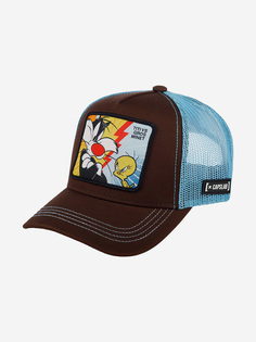 Бейсболка с сеточкой CAPSLAB CL/LOO2/1/TVG1 Looney Tunes Tweety Pie (коричневый), Коричневый Capslab®