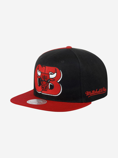 Бейсболка с прямым козырьком MITCHELL NESS 6MUSSH21300-CBUBKRD Chicago Bulls NBA (черный), Черный Mitchell&Ness