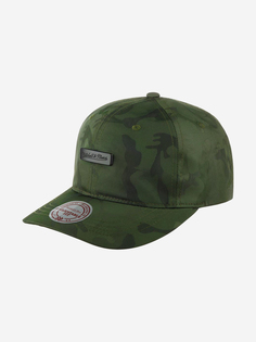 Бейсболка MITCHELL NESS INTL071-BRA-GRNCAM Mitchell Ness Branded (оливковый), Мультицвет Mitchell&Ness