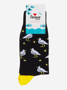 Носки с рисунками St.Friday Socks - Бакланы, Черный