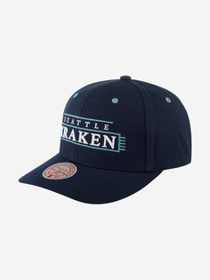 Бейсболка MITCHELL NESS HHSS5372-SKRYYPPPBLUE Seattle Kraken NHL (синий), Синий Mitchell&Ness