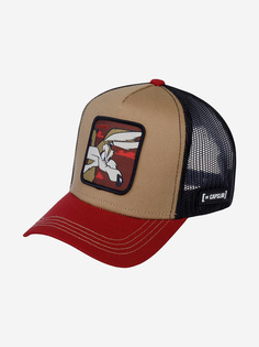 Бейсболка с сеточкой CAPSLAB CL/LOO/1/COY2 Looney Tunes Wile E. Coyote (коричневый), Коричневый Capslab®