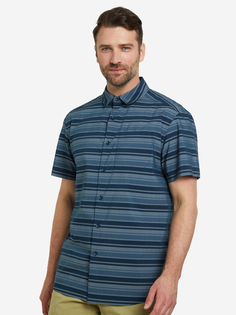 Рубашка с коротким рукавом мужская Arcteryx Brohm Striped, Синий