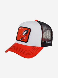 Бейсболка с сеточкой CAPSLAB CL/LOO5/1/DAF1 Looney Tunes Daffy Duck (белый), Белый Capslab®