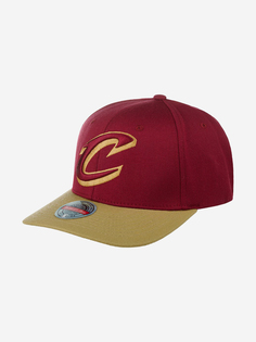 Бейсболка с прямым козырьком MITCHELL NESS HHSS3265-CCAYYPPPRDGD Cleveland Cavaliers NBA (красный), Красный Mitchell&Ness