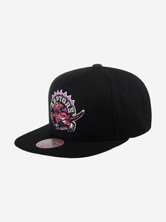 Бейсболка с прямым козырьком MITCHELL NESS HHSS5471-TRAYYPPPBLCK Toronto Raptors NBA (черный), Черный Mitchell&Ness