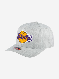 Бейсболка MITCHELL NESS 6HSSMM19363-LALGYHT Los Angeles Lakers NBA (серый), Серый Mitchell&Ness