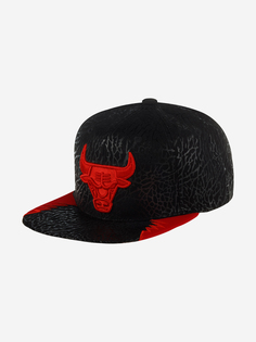 Бейсболка с прямым козырьком MITCHELL NESS HHSS1102-CBUYYPPPBKRD Chicago Bulls NBA (черный), Черный Mitchell&Ness