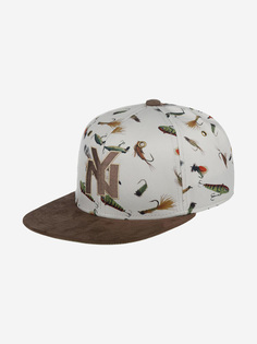 Бейсболка с прямым козырьком AMERICAN NEEDLE 42547A-NBY New York Black Yankees Headwater NL (коричневый), Коричневый