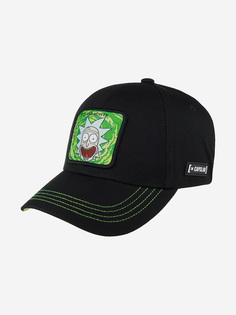 Бейсболка CAPSLAB CL/REM2/1/CASB/RI2 Rick and Morty Rick (черный), Черный Capslab®