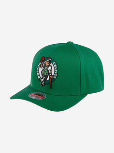 Бейсболка MITCHELL NESS HHSS3257-BCEYYPPPGREN Boston Celtics NBA (зеленый), Зеленый Mitchell&Ness