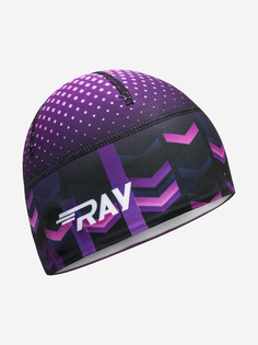 Шапка Спортивная утеплённая на флисе с начёсом Термо шапка RAY, Фиолетовый