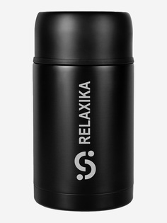Термос для еды Relaxika 301, 1000 мл, черный, Черный