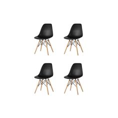 Стул Eames, чёрный, ZT-1-1b, 4 шт. No Brand