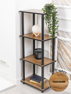 Этажерка деревянная ЛДСП GASTRORAG 1110/4, таксония, 4 полки, 45х30х112.5