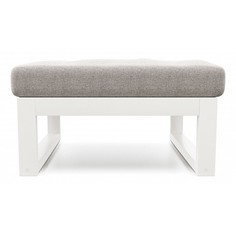 Пуф ARSKO Амбер, белая эмаль/серый grey