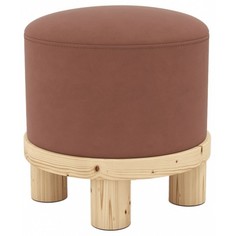 Пуф ARSKO Сканди 1, натуральный/терракотовый terra